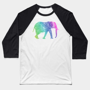 Zentangle Elephant Baseball T-Shirt